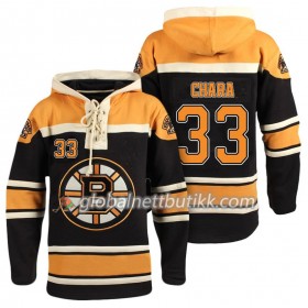 Boston Bruins Zdeno Chara 33 Svart Sawyer Hooded Sweatshirt - Herre